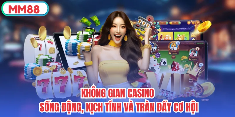 Không gian Casino sống động, kịch tính và tràn đầy cơ hội
